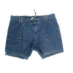 Lee Lower on the Waist 6 inch Women's size 22W Dark Wash Blue Denim jean Shorts